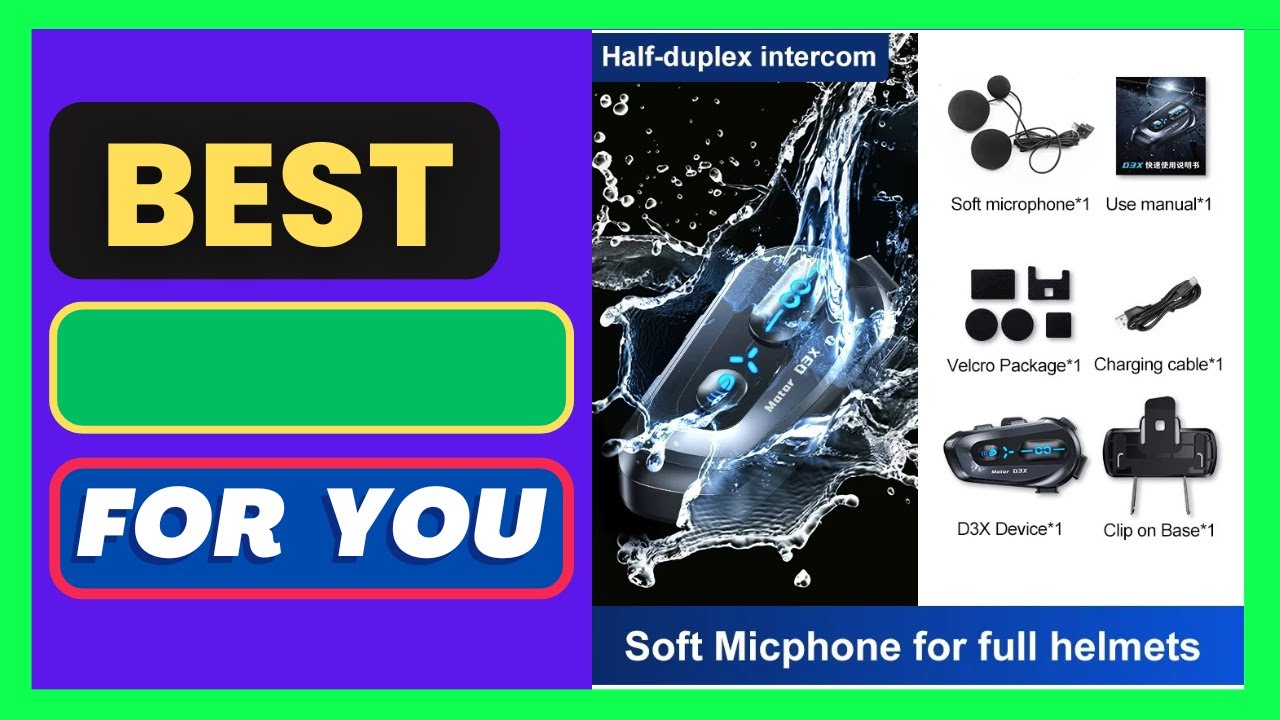 Motorcycle Helmet Unlimited People Intercom Communication 1