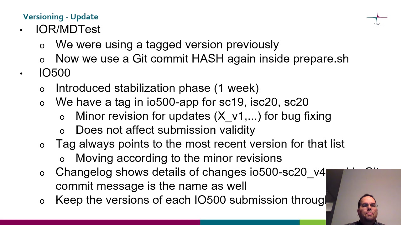 SC20 BoF - IO500, What new