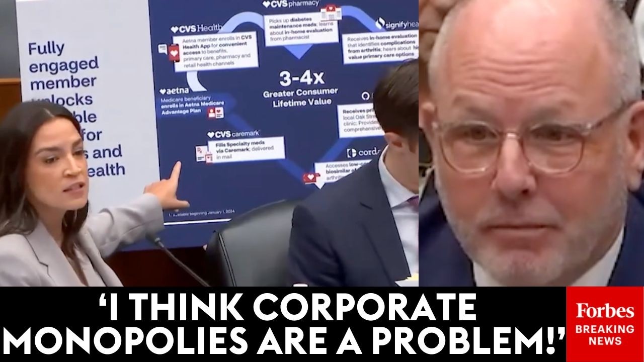 'This Is Quite A Bit Of Market Concentration...?': AOC Grills CVS Health CEO Over 'Captive Strategy'