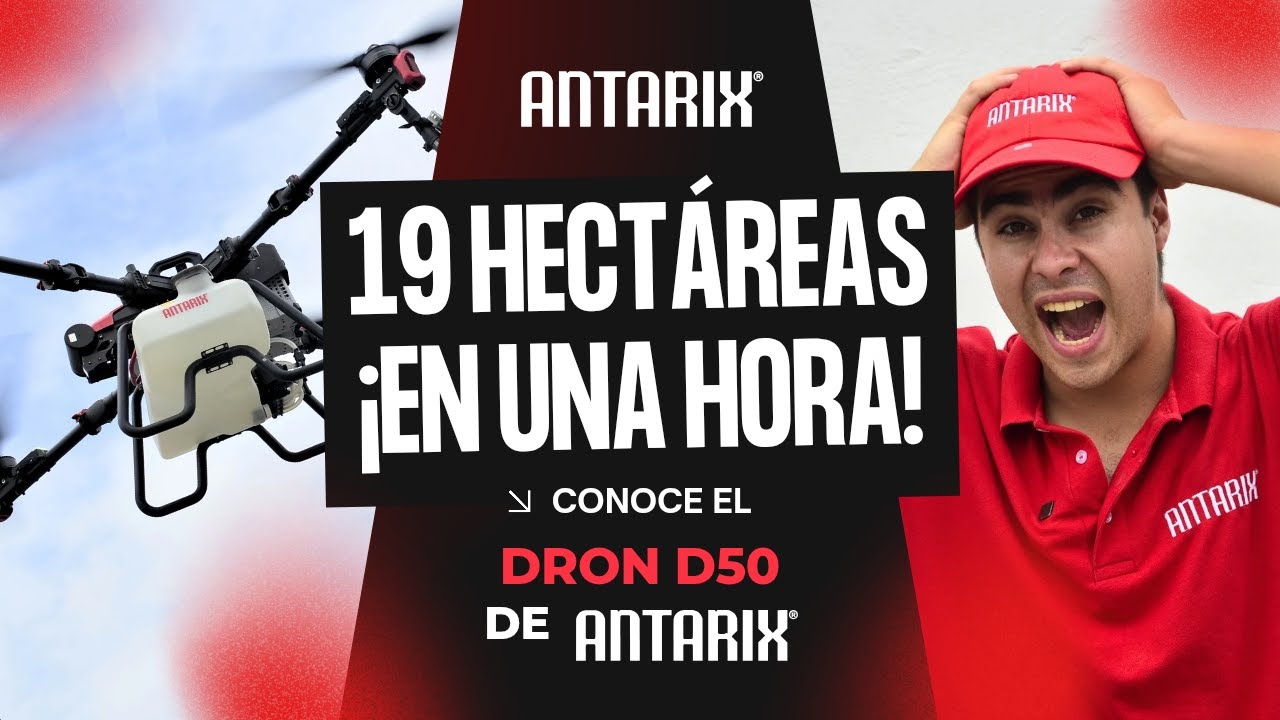 19 Hectáreas en 1 Hora 😱 | 🌾 Así Trabaja el Dron Agrícola Antarix D50