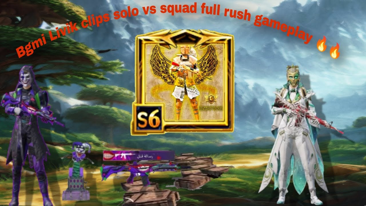 Bgmi Livik clips solo vs squad full rush gameplay 🔥🔥 - YouTube