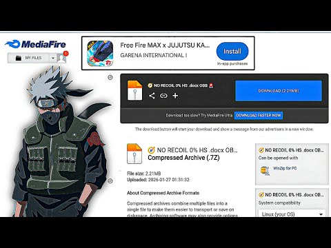 ملف OBB بدون ارتداد 0 HS Docx برنامج تصويب تلقائي للعبة فري فاير مضاد للحظر ملف إعدادات إص 