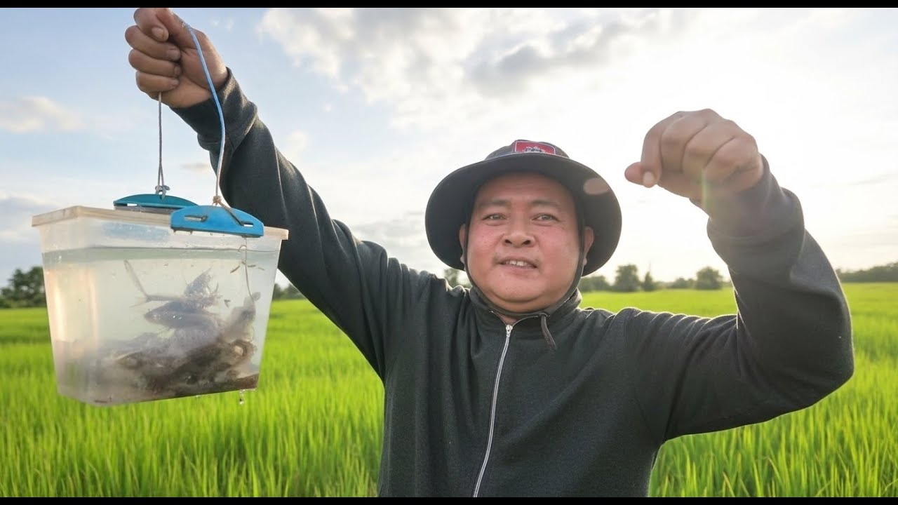 Wow! Finding Crab In Dry Season At the Rice Field |Catching Crab in the deep hole At the Rice Field