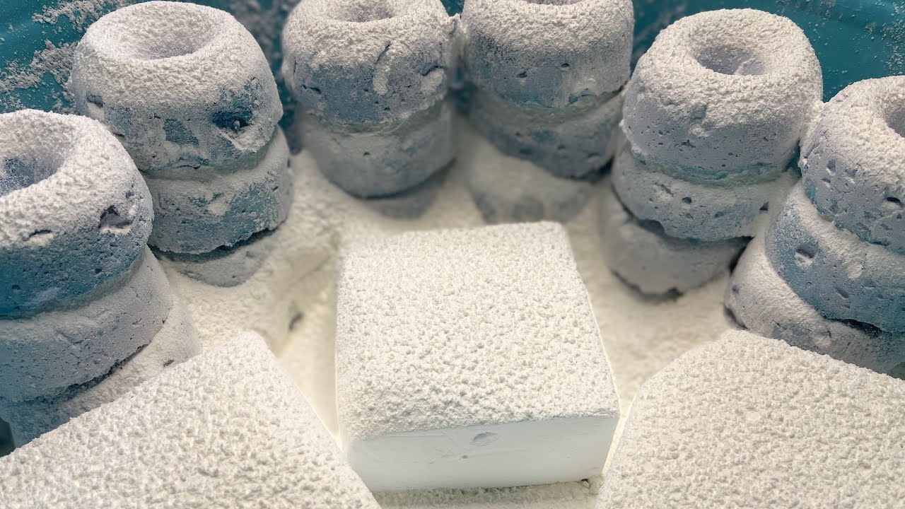 9k IG Celebration 🥳 Cornstarch Sandwiches!! Gym Chalk ASMR 🤍 Dusty Sand Mix Reforms 😍 Satisfying