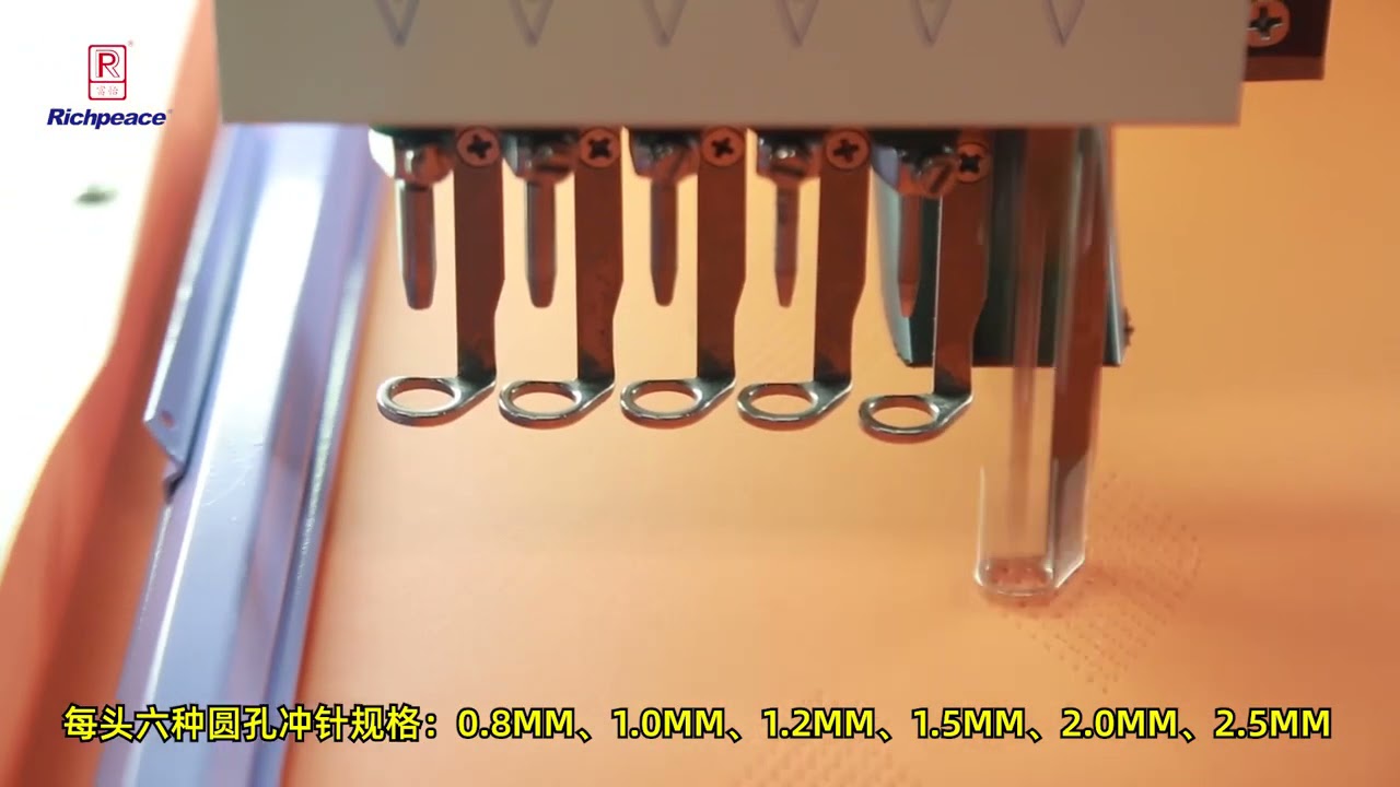 Richpeace automatic leather perforation machine for leather car seat cover