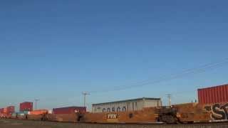 UP 8060 Stack train is going Westbound through McClellan the train meet is at in CA