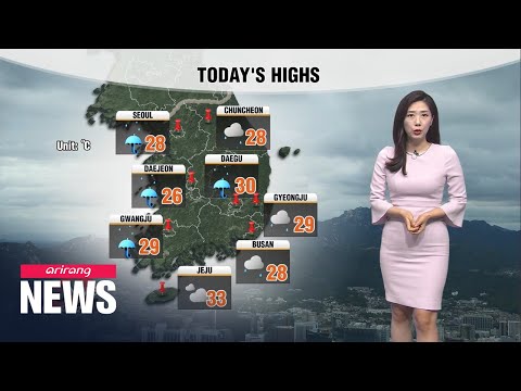 [Weather] Torrential rain, gales pound S. Korea