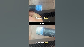 Let’s Solve this Age Old DEBATE! Tape then DOPE #shorts #plumbing #plumber #loop #debate