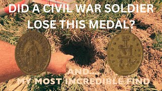 MIGHT HAVE BEEN A MOTHERS GIFT TO HER SON A CIVIL WAR BATTLEFIELD  FIND