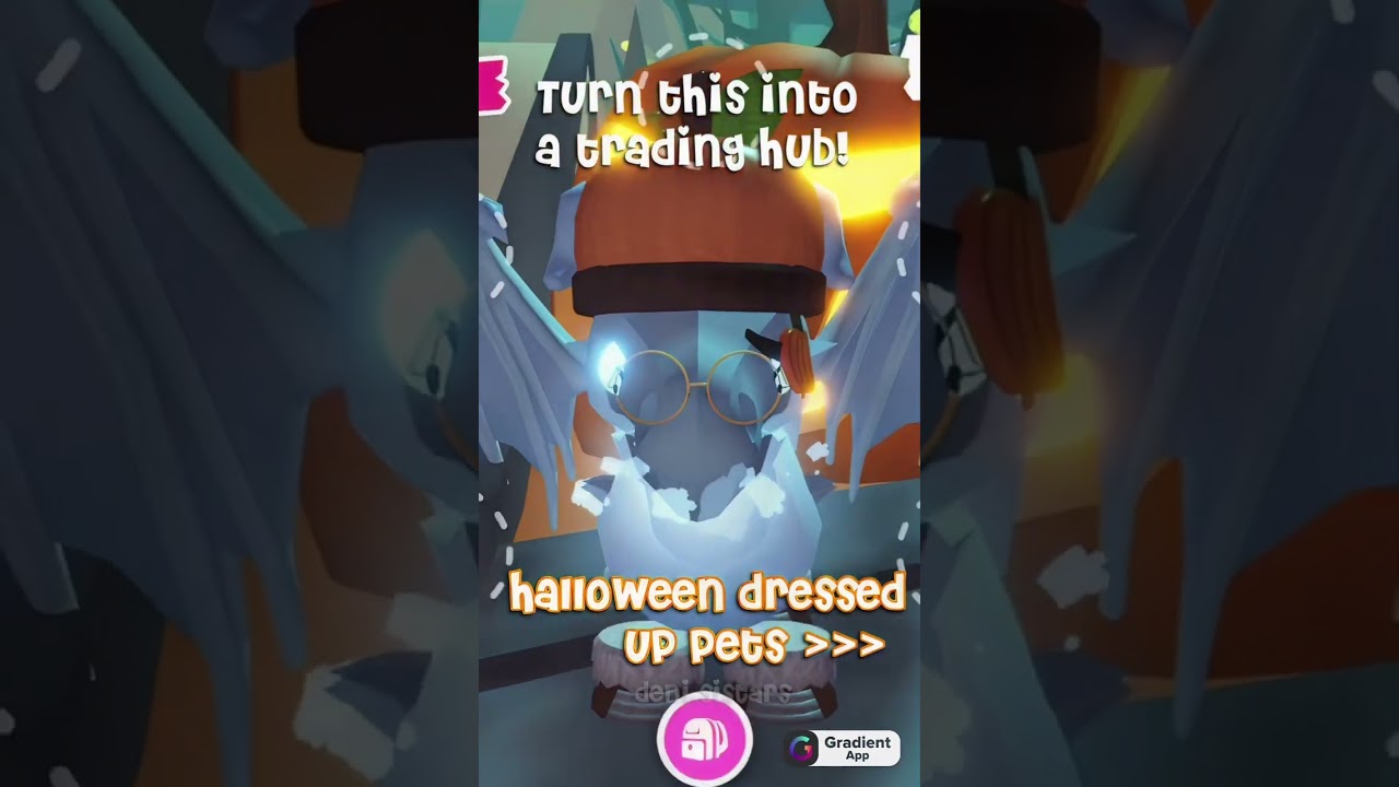 Turn this to a trading hub if you like! Do you like the dressed up pets? 👻 