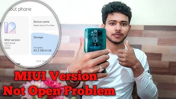 Redmi Note 8 Pro MIUI Version Not Open Problem | How to Fix MIUI Version Not Open Problem in Redmi