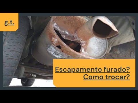 como trocar escapamento furado? - YouTube