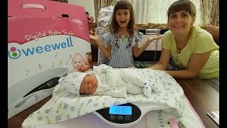 BERKAY BEBEK İÇİN TERAZİ ALDIK. BERKAY BEBEK KAÇ KG ÇIKTI. EĞLENCELİ ÇOCUK VİDEOSU