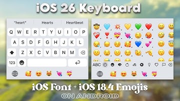 iOS 26 Keyboard with iOS 26 Theme, Emojis and Key Sounds for Android