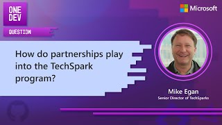 How do partnerships play into the TechSpark program?