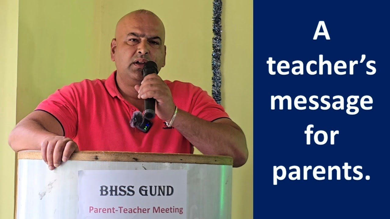 PTM | Mr. Kaiser Shafi Shah has a message for parents