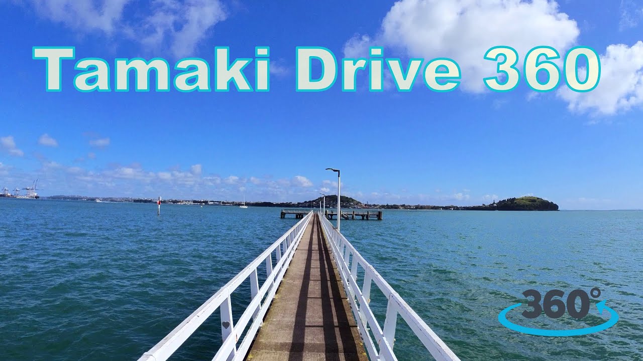 Tamaki Drive 360 4K 360 UHD / 360 degrees Video / Auckland 4K 360 / Beautiful New Zealand Scenery