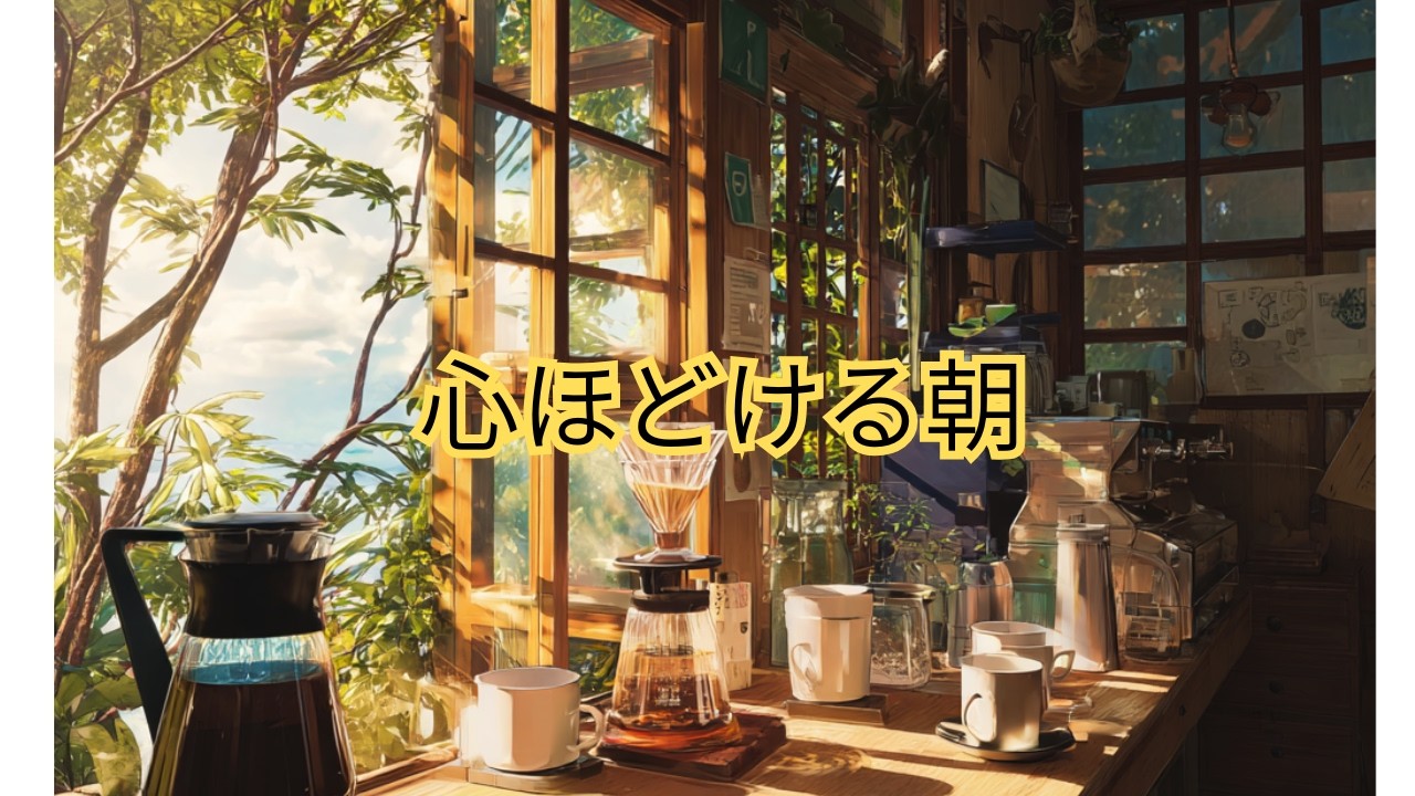 心ほどける朝 | コーヒーと緑に包まれた静かな目覚め