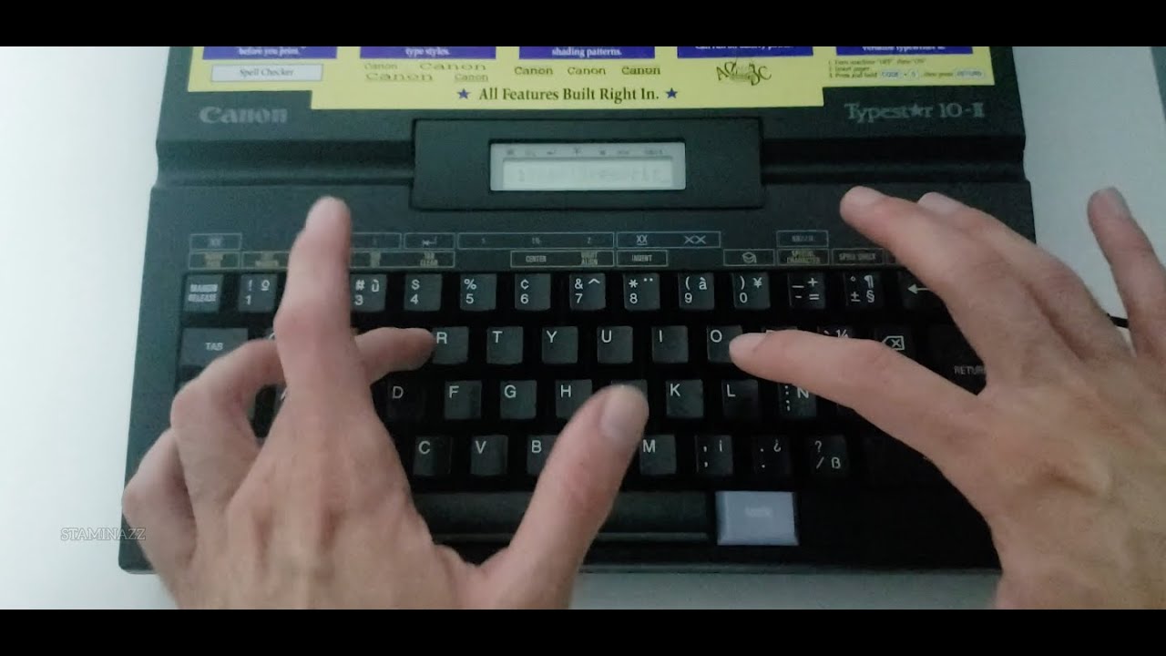 Canon Typest★r  10-Ⅱ (Electronic Typewriter) | STAMINAZZ