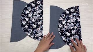 Sewing cloth bag with a simple circle pattern | diy sewing bag at home