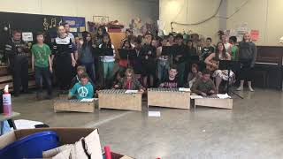 Students singing MMCS Song