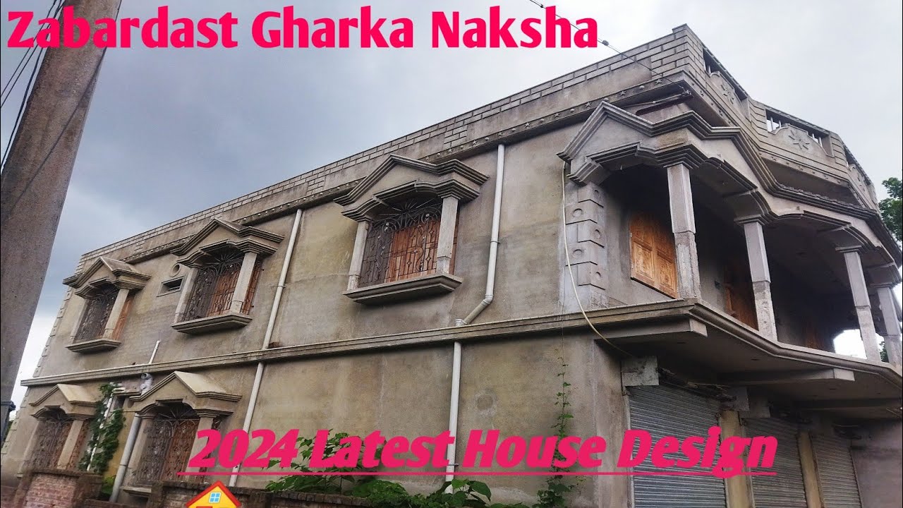 Two Story House Pluster Design| house Walkthrough | Gharka ka Naksha