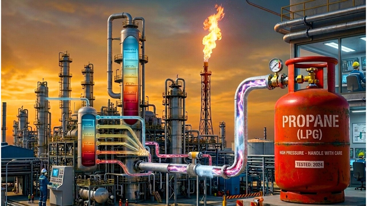 LPG Gas Manufacturing Process – From Raw Gas to Cylinder - YouTube