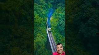 Miracle Of Indian Engineering Konkan Railway 🚂🚃🚃🚃 #viral  #technology#science #innovista#shorts