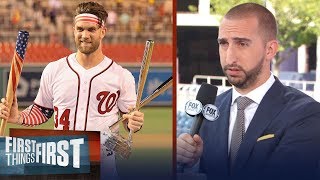 Details Nick Wright reacts to Bryce Harper’s epic HR Derby comeback win | MLB | FIRST THINGS FIRST Update