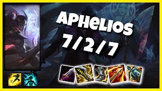 Aphelios Gameplay Challenger Replay S11 - 11.4 Bot Lane (7/2/7) - KOREAN