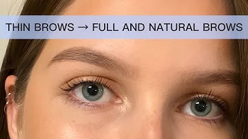 Natural eyebrow tutorial for sparse brows | NYX Micro Brow Pencil
