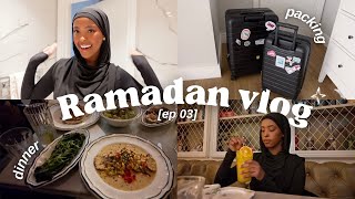 RAMADAN VLOG ♡ pack with me for Dubai, iftar + life in London!