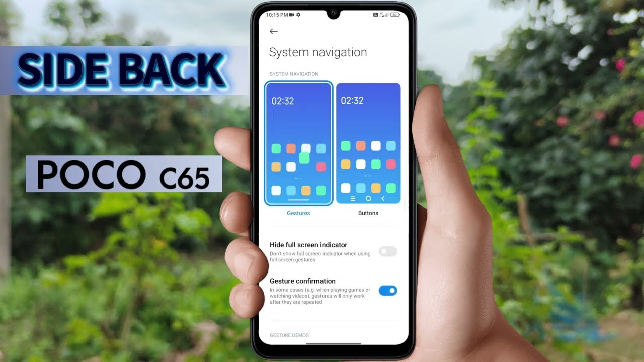 how to set side back in poco c65 | poco c65 me side back kaise lagaye | poco c65 side back setting