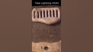 ASMR FAKE Lightning head melting close up macro #short #satisfying #closeup #asmr #macro