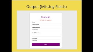 Basic Form Validation