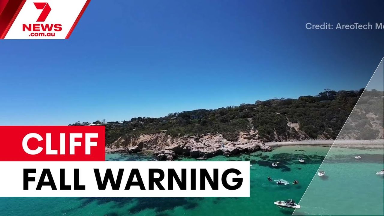 Three hospitalised after Melbourne cliff falls | 7NEWS