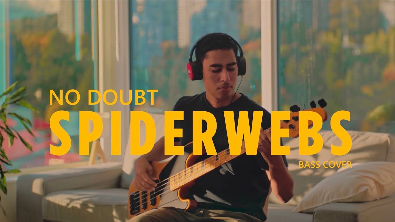 No Doubt - Spiderwebs (Bass Cover) +TABS