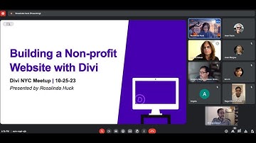 Building a Non-Profit Website with Divi - Divi NYC October 2023