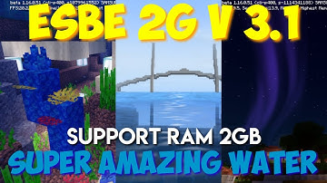 Realistic Sky, Aurora, Nice Water Noise || Ultra Realistic ESBE Shader || MCPE 1.16