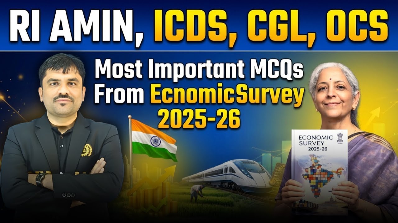Most Important MCQs From Economic Survey 2025-26  | Complete GS For OSSC CGL, RI, AMIN & ASO