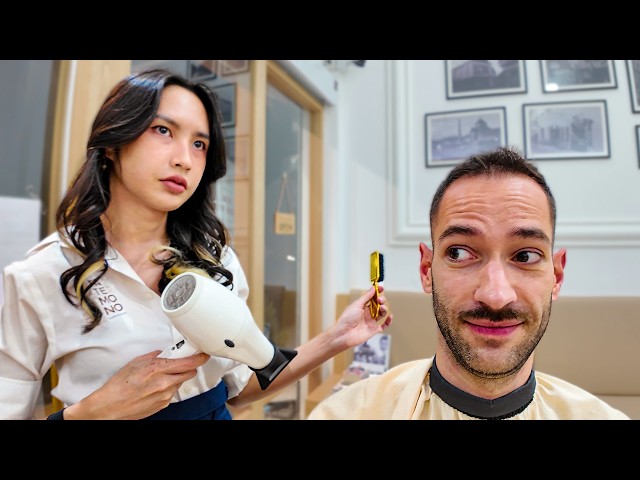 💈Haircut & Shave by Thai Ladybarber – Bangkok 🇹🇭
