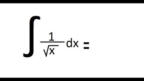 Integrate one over sqare root of x. Power rule      1/sqrt(x)