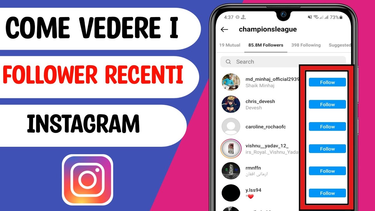 Come vedere i follower recenti di qualcuno su Instagram (2023) - YouTube
