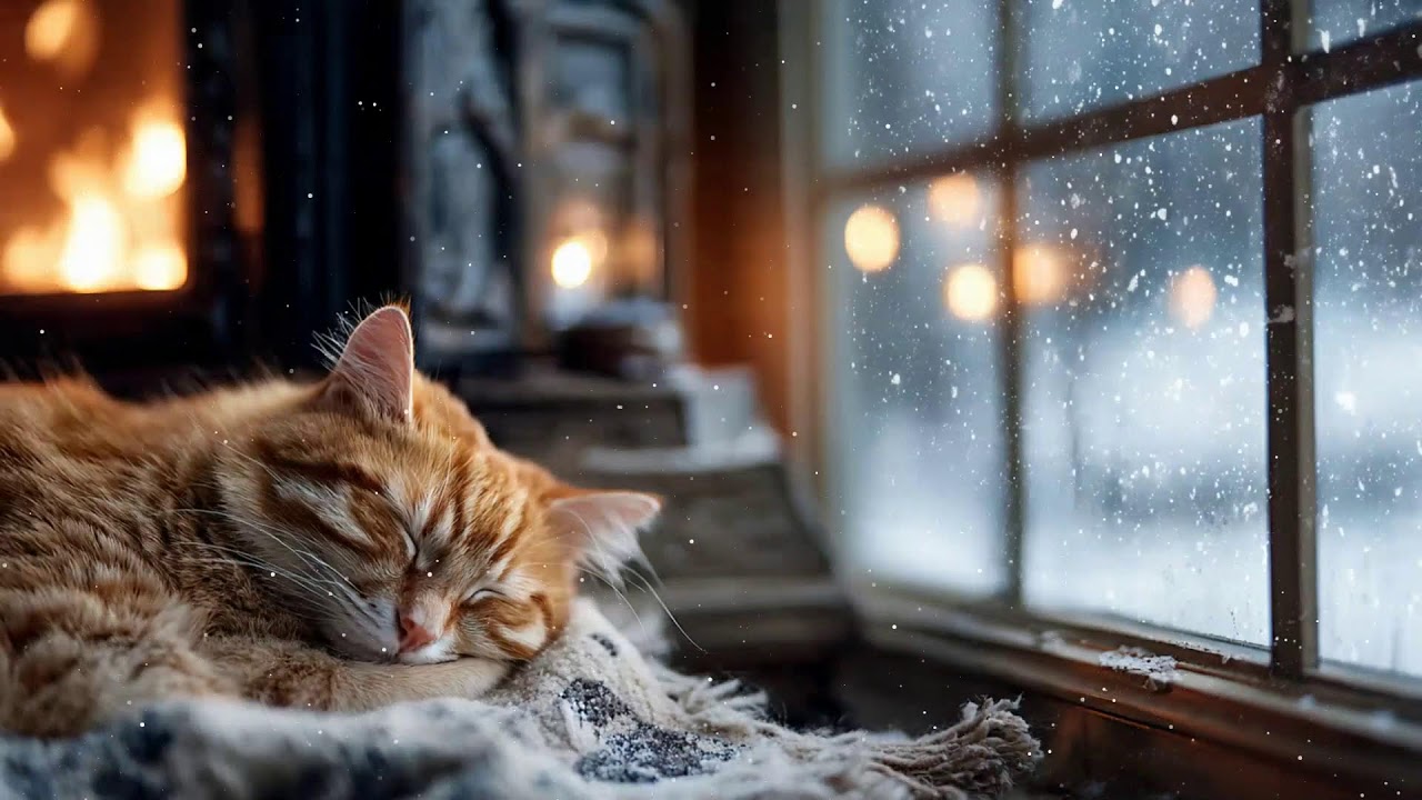 Soothing Jazz Melodies for Deep Sleep and Comforting Quiet Nights with Cats Sounds 🐱