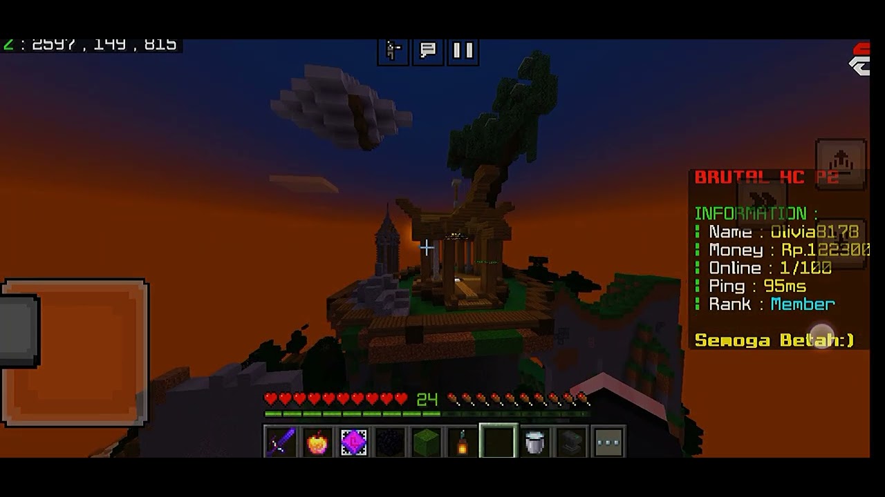 Server Minecraft | Brutal HC P2 | Open member - YouTube