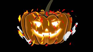 Scary Jack O Lantern with Logo Reveal - Halloween Business Videos