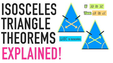ISOSCELES TRIANGLE THEOREMS EXPLAINED!