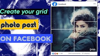 How to create your grid photo post on facebook? screenshot 4