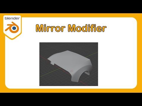 How To Learn Blender Part 9 - How to Use the Mirror Modifier #Blender