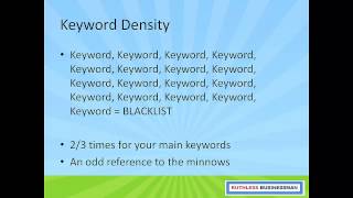 SEO Skills 8: What is the right keyword density